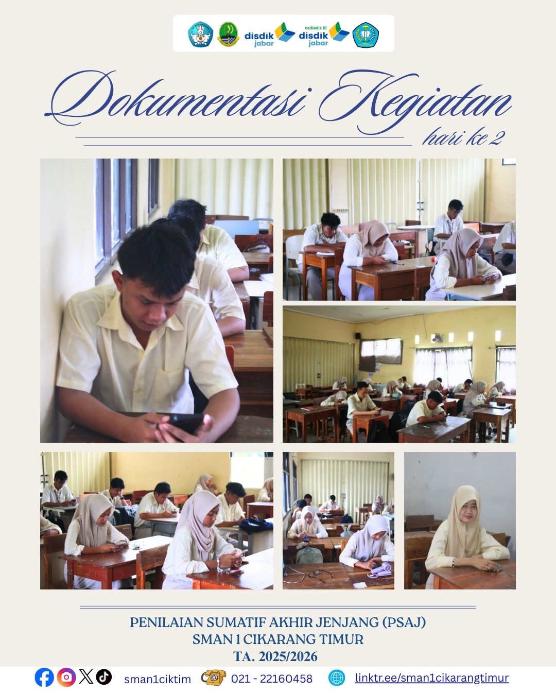 Dokumentasi Penilaian Sumatif Akhir Jenjang (PSAJ) hari Ke-2